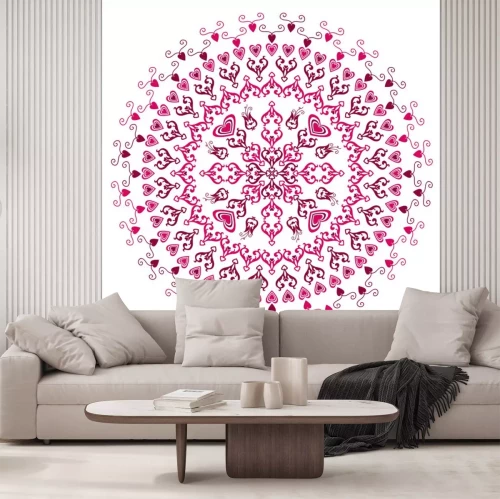 Sticker Paars ronde frame