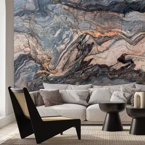 Fotobehang Gekleurde marmeren steen