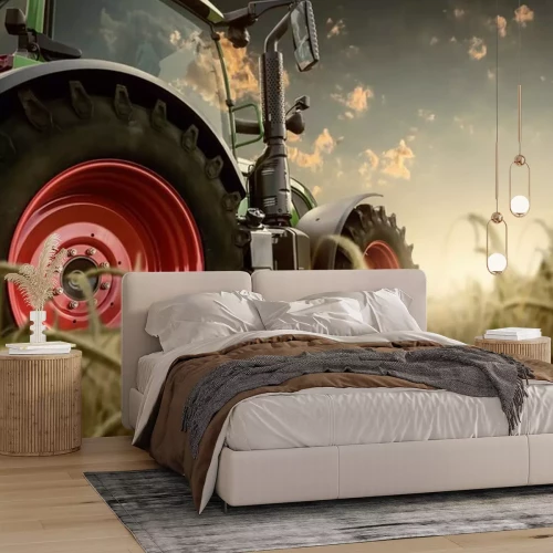 Fotobehang Tractor