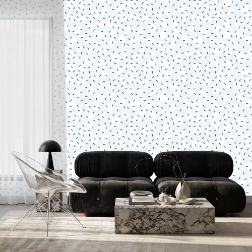 Behang Verspreide streepjes