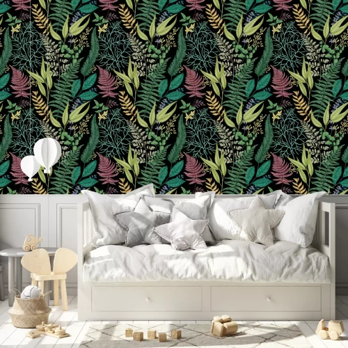 Behang Bloemen naadloos patroon.