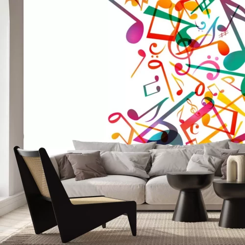 Sticker 音符 ミ ュ ー ジ ッ ク 背景 イ ラ ス ト 白