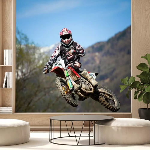 Fotobehang Free style motorcross