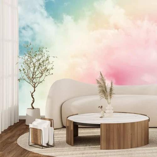 Fotobehang Regenboogkleurige wolken