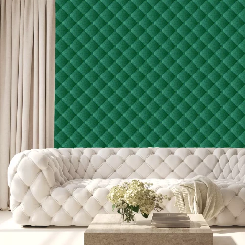 Behang gewatteerde stof met vintage ornamenten, naadloos patroon