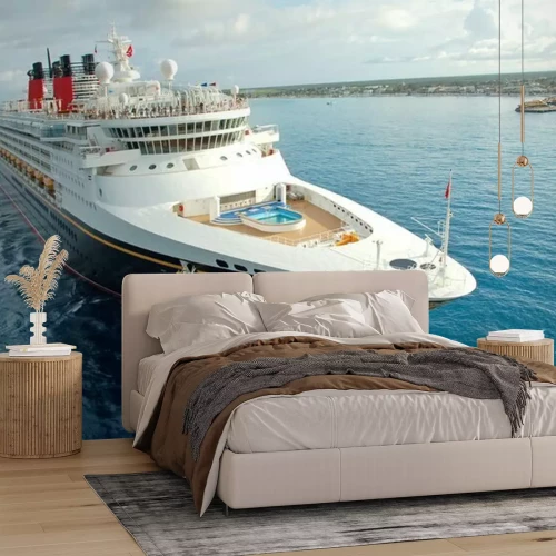 Fotobehang Onvergetelijke vakantie aan boord van moderne cruiseschip