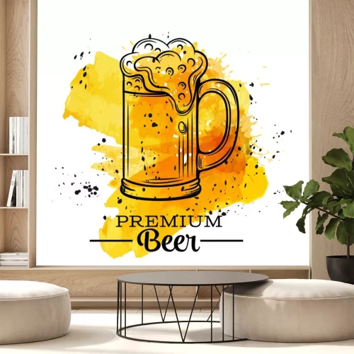 Sticker De biermokken van het poster