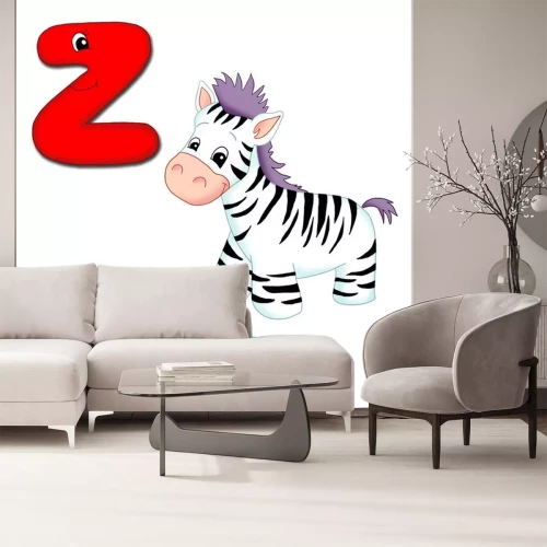 Sticker alfabeto, zebra