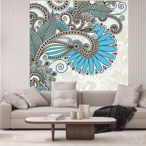 Sticker sierlijke kaartaankondiging