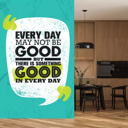 Sticker Elke dag mag het niet goed zijn, maar er is ieder wat goed in elke dag. Het inspirerende Creatieve Poster van de Affiche van het Citaat van de Motivatie
