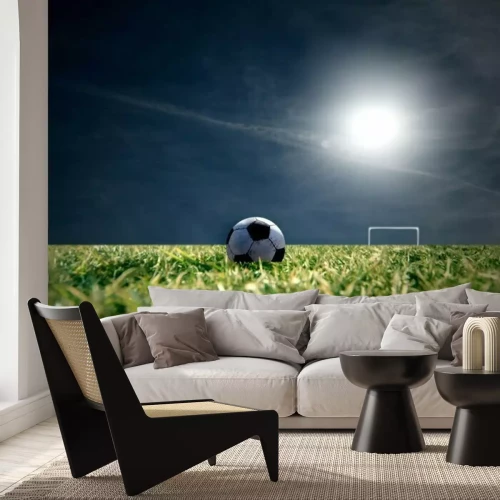 Fotobehang Voetbalsport in de avond