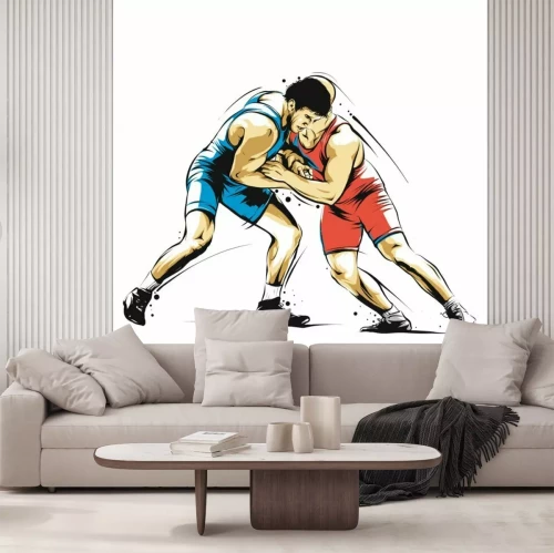 Fotobehang Worstelaars