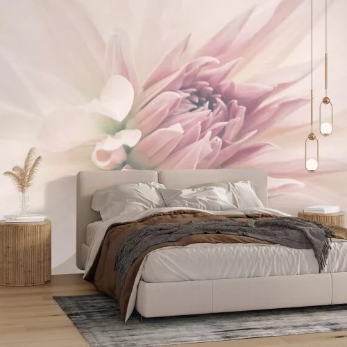 Fotobehang Macrofotografie van een bloeiende bloem