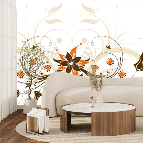 Sticker Bloemen frame