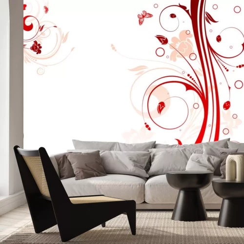 Sticker florale achtergrond