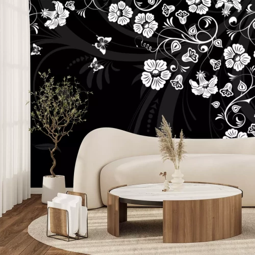 Sticker florale achtergrond