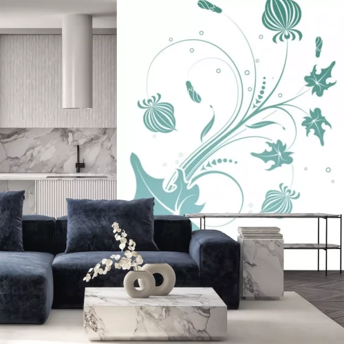 Sticker florale achtergrond