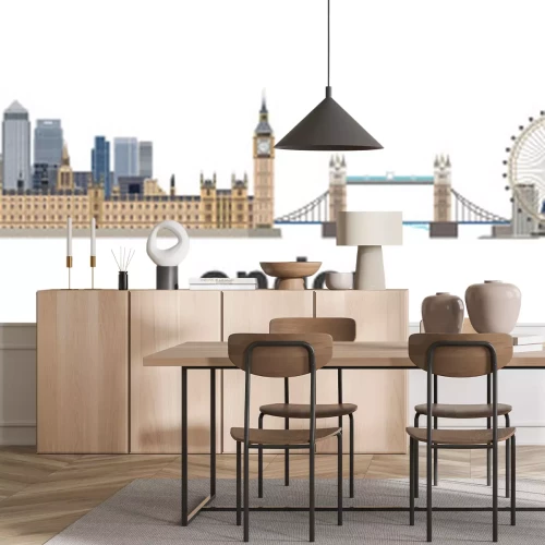 Sticker Londen vector stad skyline