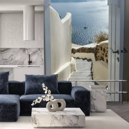 Sticker Europese zeegezichten