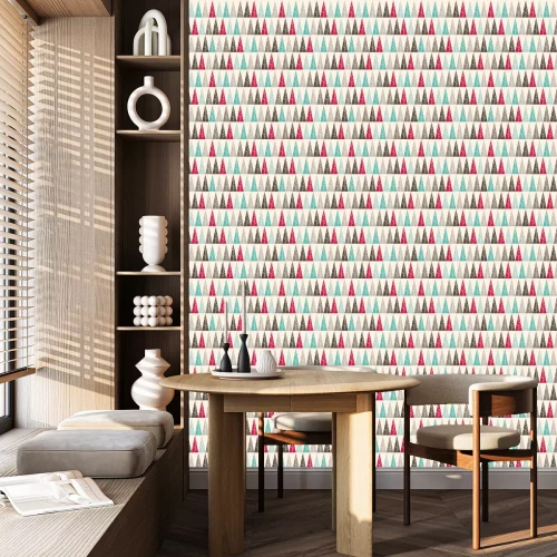 Behang Abstract geometrisch bos