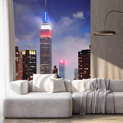 Fotobehang Empire State Building 's nachts
