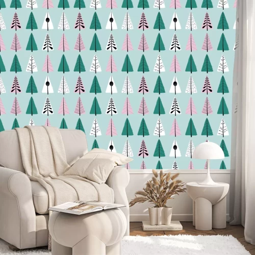 Behang Cartoon sierbomen