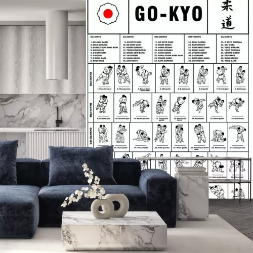 Fotobehang Sportinstructie in judo