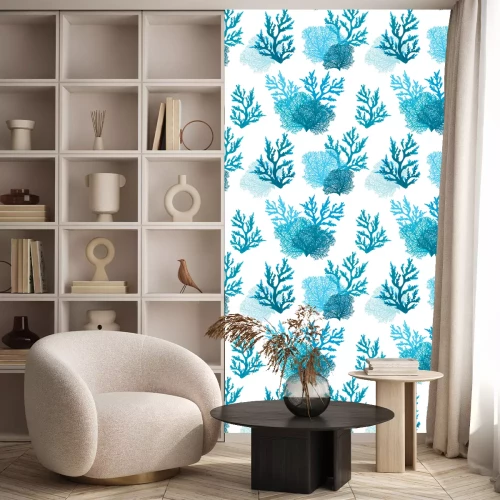 Behang Blauw koraalrif