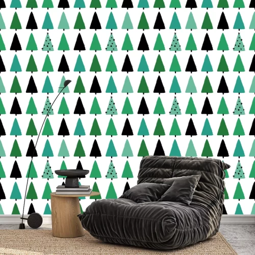 Behang Thema kerstboom