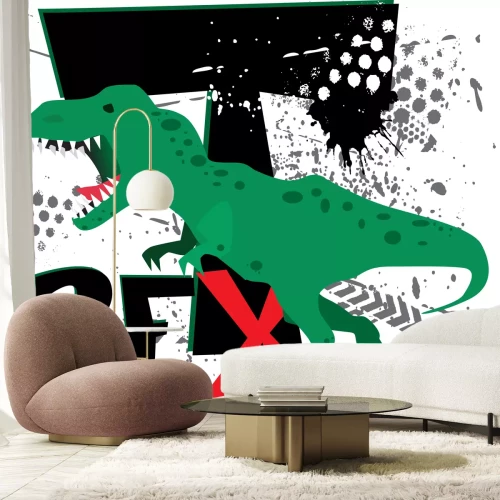 Fotobehang Groene T-Rex