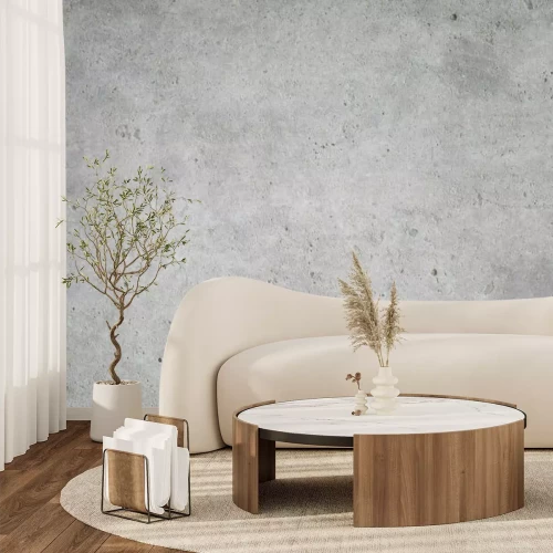 Fotobehang Een muur met een cementstructuur