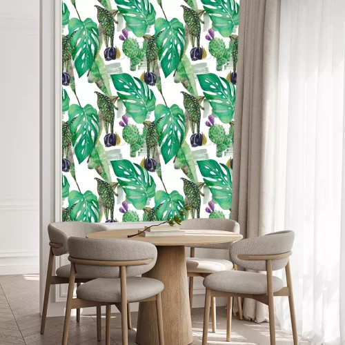 Behang Abstracte bladeren