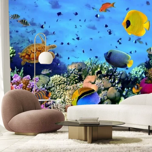 Fotobehang Koraalrif vissen