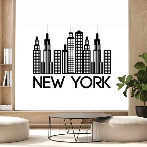 Sticker New York City scene vector illustratie ontwerp
