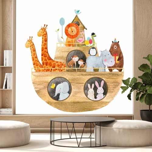 Sticker Dieren op de ark tekening voor kinderen