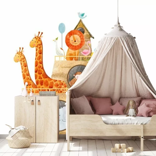 Sticker Dieren op de ark tekening voor kinderen