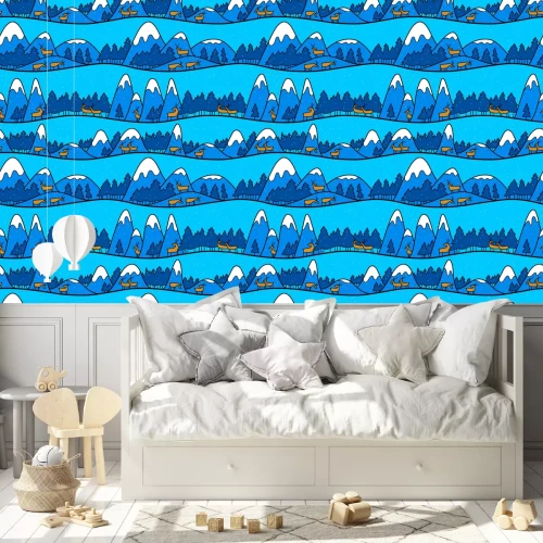 Behang Een nacht in Lapland