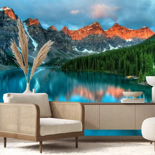 Fotobehang Moraine Lake Sunrise 