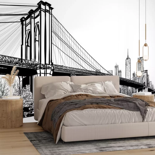 Sticker De brug van Brooklyn in New York