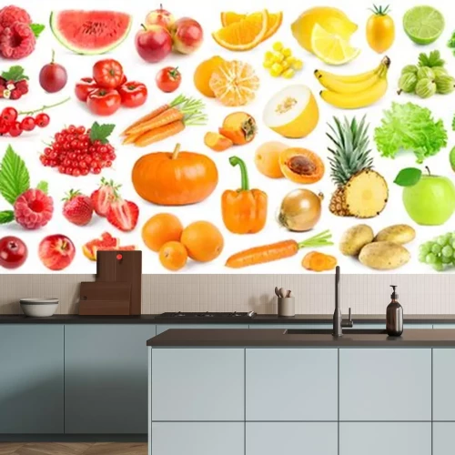 Sticker Verzameling van fruit en groenten