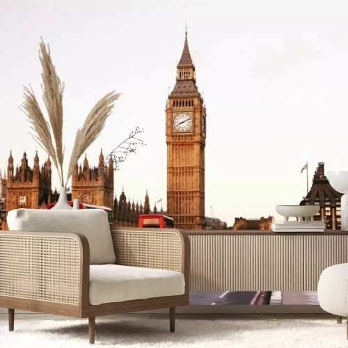 Fotobehang Londen bij zonsopgang met uitzicht op de Big Ben