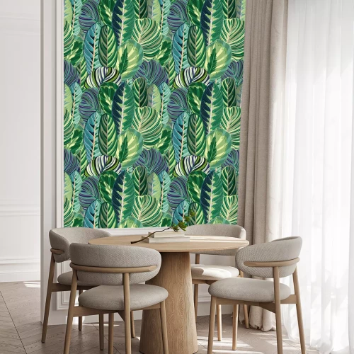 Behang Exotische bladeren uit de tropen