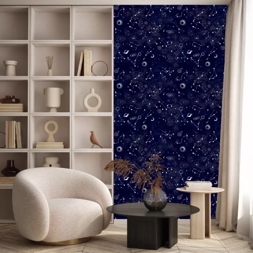 Behang Galaxy constilatie naadloze patroon afdrukken