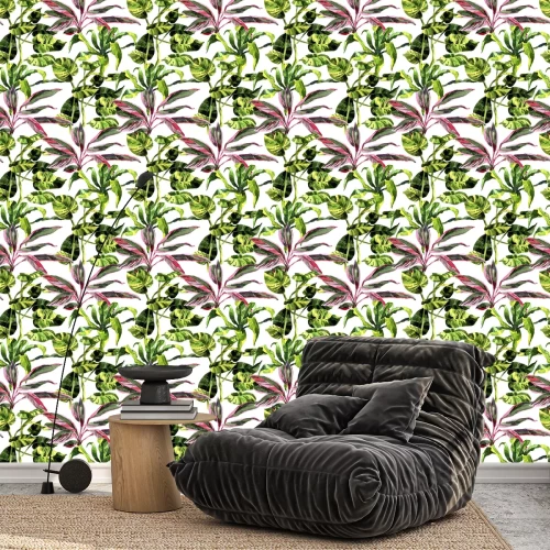 Behang Oerwoud in aquarel