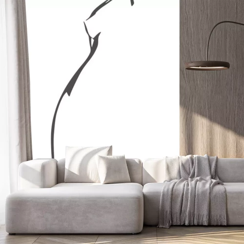 Sticker Mooi sexy fitness meisje. Vrij geschikt vrouwensilhouet