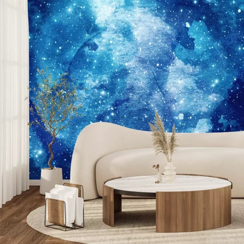 Sticker Het blauw van de nachtelijke hemel