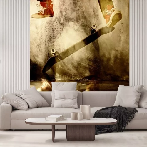 Fotobehang Skateboard truc