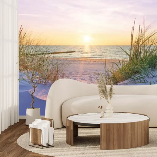 Fotobehang Zonsondergang op de Oostzee