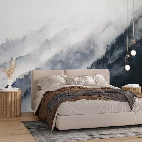 Fotobehang Berghelling abstractie