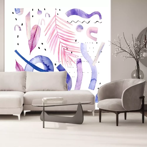 Sticker Abstracte aquarel compositie